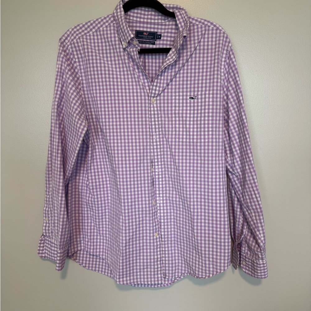 Vineyard Vines Lavender Check Men's Shirt